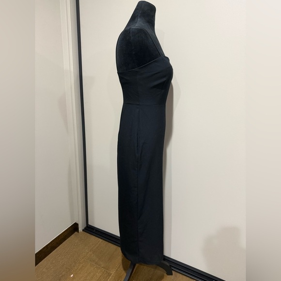 Zara Elegant Black Strapless Dress - Picture 5 of 7